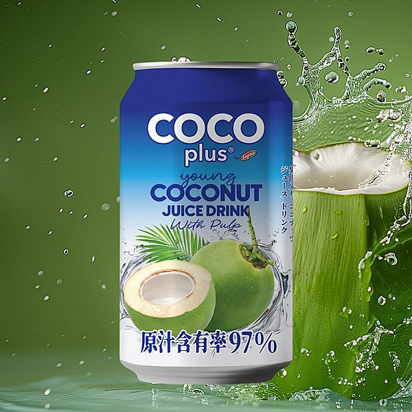 Cocoplus~椰子水(含果肉)320ml