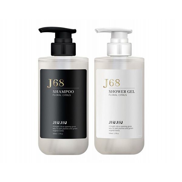 <超值組合> JIUJIU~親親親親輕奢香氛洗髮精500ml+沐浴露500ml (J68橙光花語) 組合款