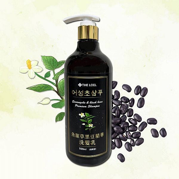 THE LOEL~韓國魚腥草黑豆精華洗髮乳(清爽型)500ml