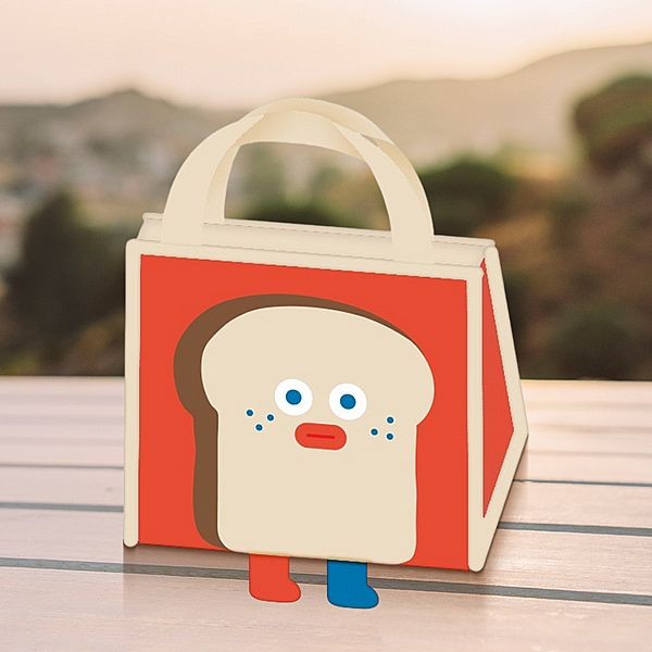 御衣坊~早午餐兄弟造型保溫便當提袋(吐司大哥款)1入