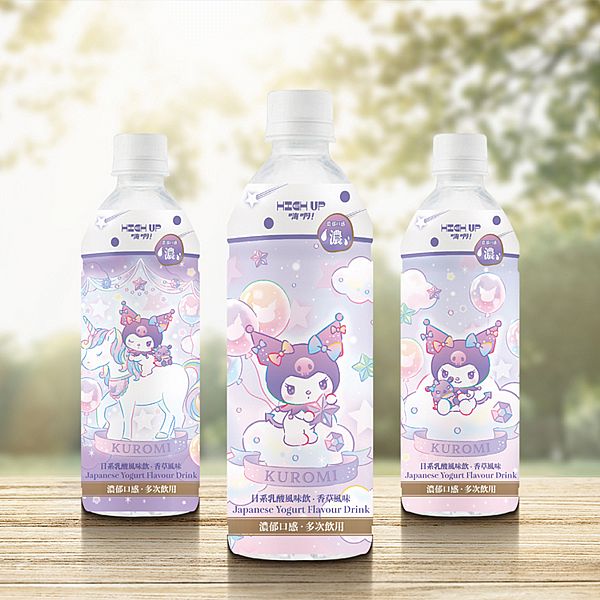 HIGH UP~乳酸風味飲(香草生乳捲)酷洛米(500ml) 圖案隨機出貨