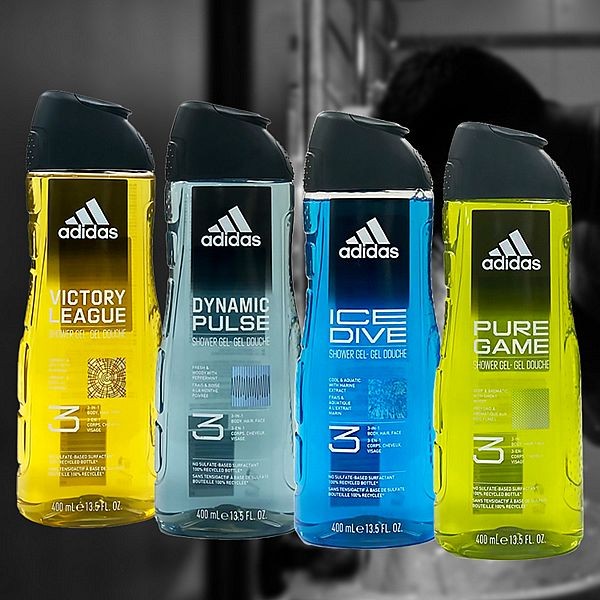 Adidas 愛迪達~男用三效潔顏洗髮沐浴露(400ml) 款式可選