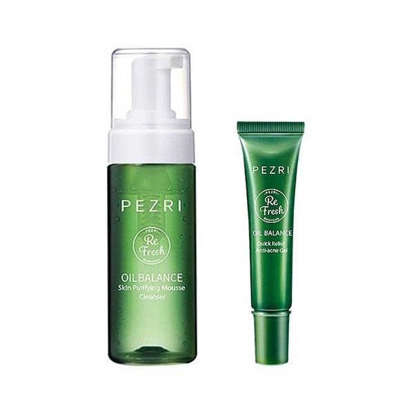 <超值組合> PEZRI派翠~煥顏淨透潔顏慕斯(150ml)+抗痘凝膠(18ml) 組合款