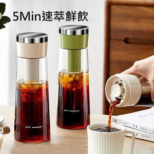 濾壓冷萃壺(白色)750ml