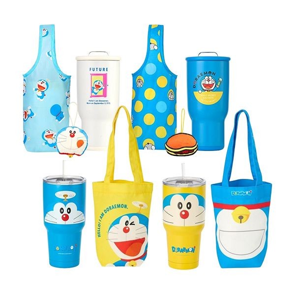 Hiromimi~哆啦A夢304不鏽鋼冰壩杯袋組(900ml)1組入 一代／二代 款式可選