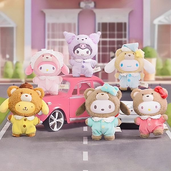 SANRIO 三麗鷗~拿鐵寶寶搪膠毛絨盲盒(1入) 公仔隨機出貨