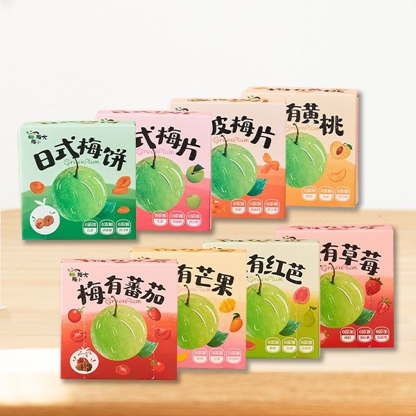 梅大梅小~日式梅片 / 日式梅餅 / 陳皮梅片 / 梅有黃桃 / 梅有芒果 / 梅有草莓 / 梅有紅芭 / 梅有番茄(50g) 款式可選