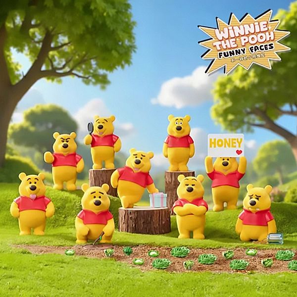 Disney 迪士尼~不一樣的小熊維尼系列盲盒(1入) 迪士尼 52TOYS 公仔隨機出貨