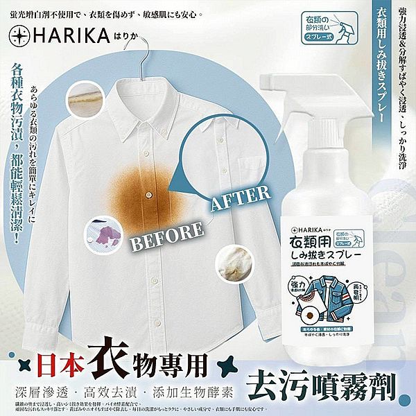 日本 HARIKA~衣物去污噴霧劑(300ml)