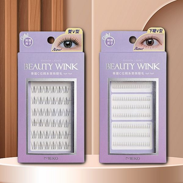 MEKO~專屬C位韓系單株睫毛(附夾子)1盒入 款式可選