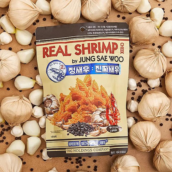 Real Shrimp~脆蝦頰(蒜香黑胡椒風味)70g