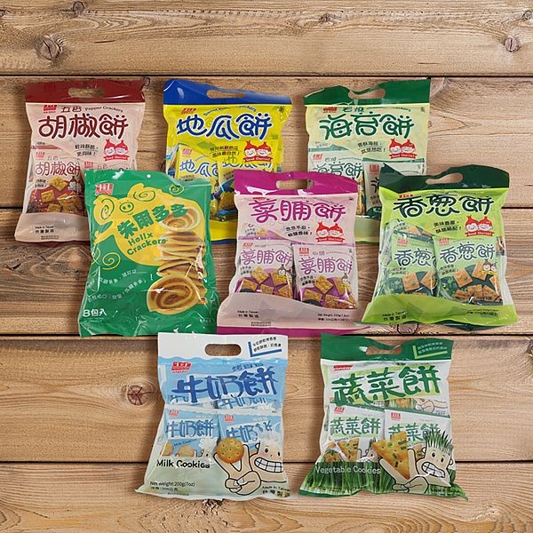 ANBAO 安堡~五香胡椒餅／地瓜餅／岩燒海苔餅／朱爾多多／椒鹽菜脯餅／香蔥餅／牛奶餅／蔬菜餅(1袋入) 款式可選