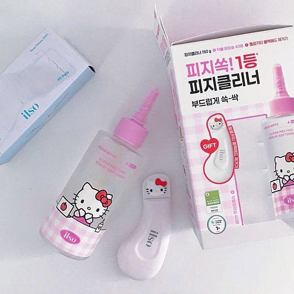 韓國 ilso x Hello Kitty~溫和舒緩粉刺導出液(附粉刺清潔棒)1組入