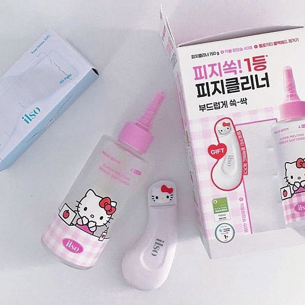 韓國 ilso x Hello Kitty~溫和舒緩粉刺導出液(附粉刺清潔棒)1組入