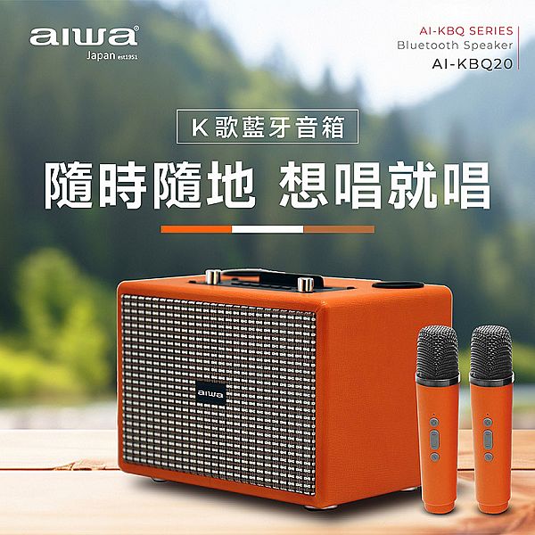 aiwa 愛華~K歌音箱(淺棕)AI-BQ20(1入)