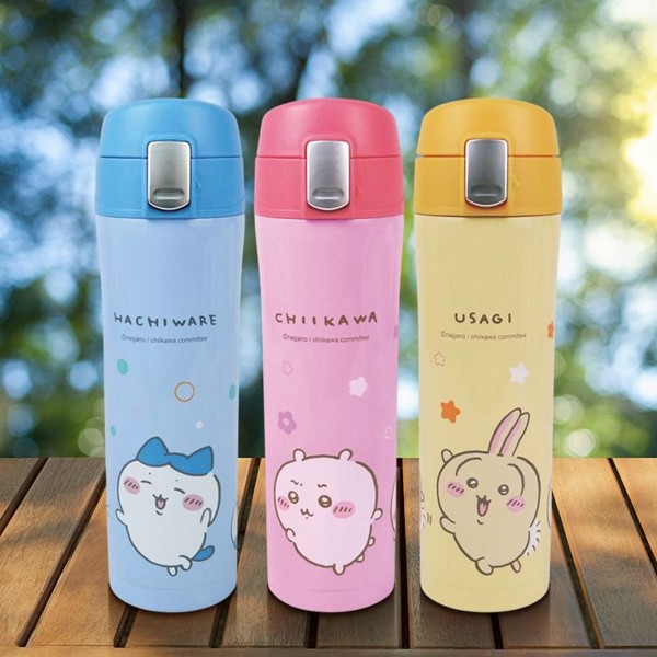 小八貓／吉伊卡哇／兔兔彈蓋保溫瓶(450ml)1入 款式可選