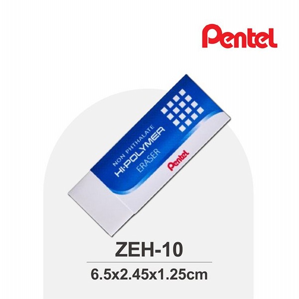 PENTEL 飛龍文具~標準型塑膠擦(ZEH-10)中(1入)