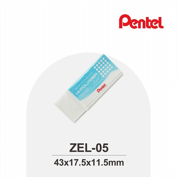 PENTEL 飛龍文具~易拭型塑膠擦(ZEL-05)小(1入)