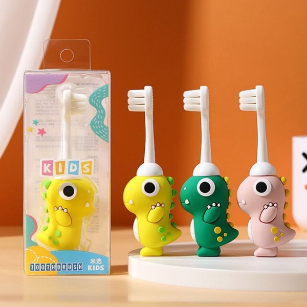 小恐龍0-3歲萬毛牙刷(1支入) 顏色隨機出貨
