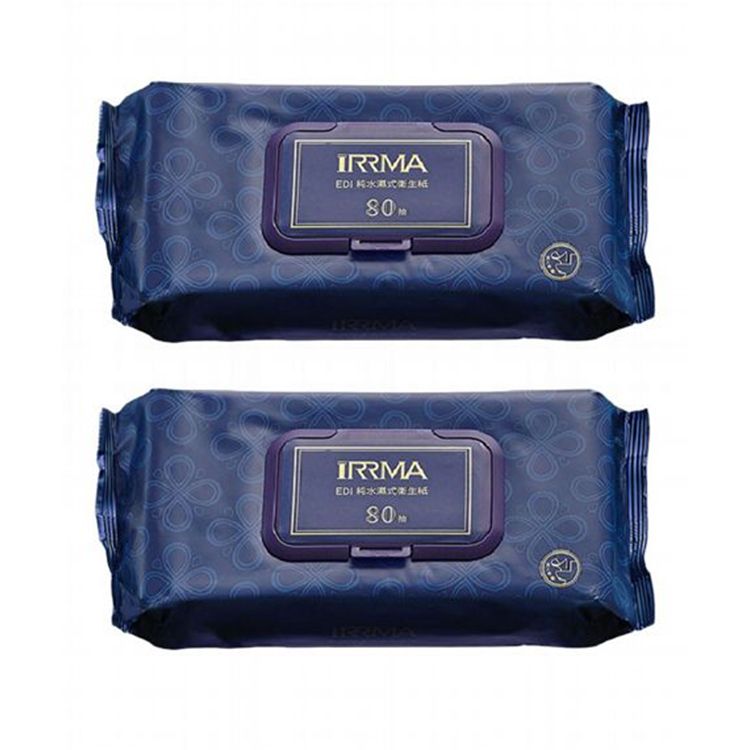 <超值組合> iRRMA 伊兒瑪~EDI純水濕式衛生紙(大尺寸80抽) 2入組 組合款