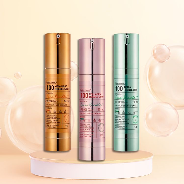 韓國 VT~膠原蛋白微針精華100 / 維他命提亮微晶精華100 / A醇微晶精華100(50ml) 款式可選