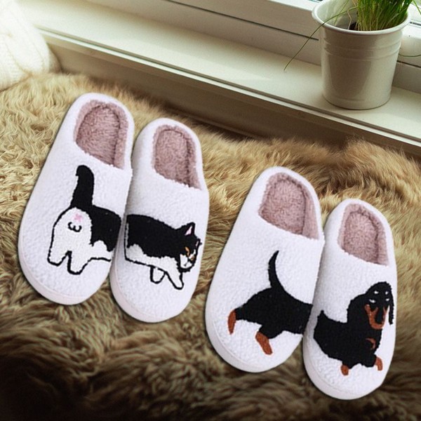 秋冬加絨可愛棉拖鞋(1雙入) 款式／尺寸可選