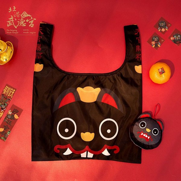 武德宮造型收納袋-黑虎大將軍