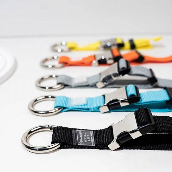 JB Design~行李／背包掛扣帶(黑色+隨機色)2入 顏色隨機出貨