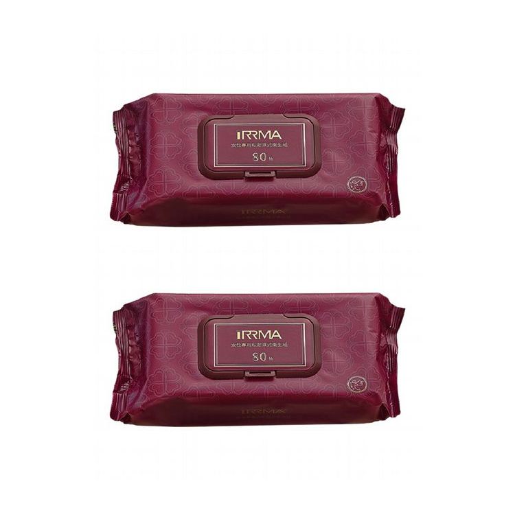 <超值組合> iRRMA 伊兒瑪~女性專用私密濕式衛生紙(大尺寸80抽) 2入組 組合款