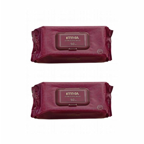 <超值組合> iRRMA 伊兒瑪~女性專用私密濕式衛生紙(大尺寸80抽) 2入組 組合款