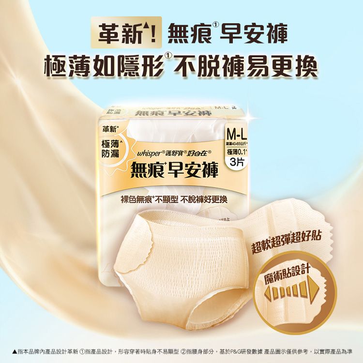 好自在~無痕早安褲(M-L)3片入