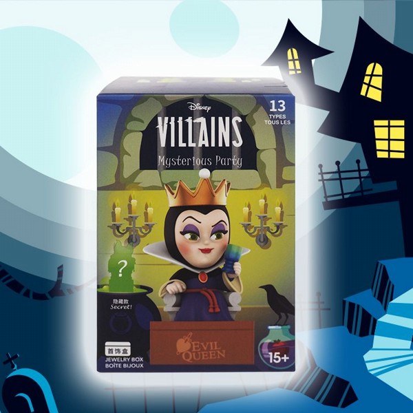迪士尼反派系列神秘派對盲盒(1入) 首飾盒 收納盒