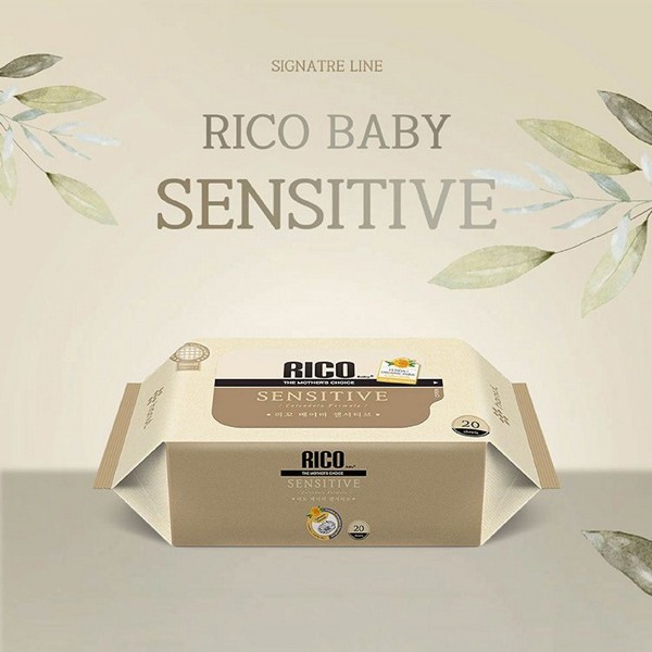 韓國RICO_baby~金盞花厚款濕紙巾(無蓋20抽)