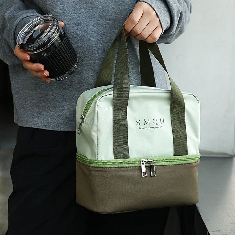 JB Design~雙層便當手提袋(牛油果) 1入