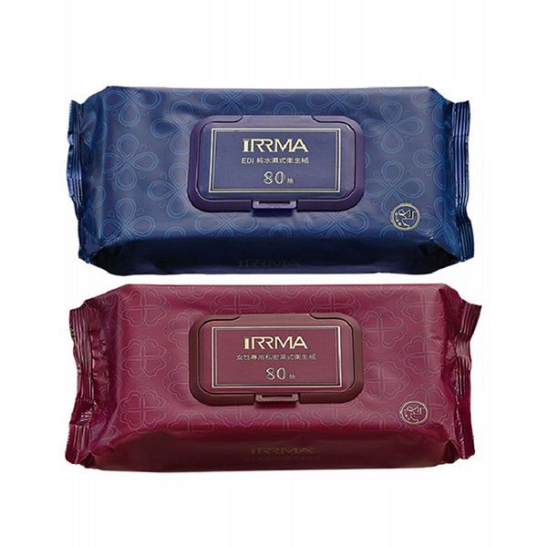 《任選2入》iRRMA 伊兒瑪~EDI純水濕式衛生紙／女性專用私密濕式衛生紙(大尺寸80抽)