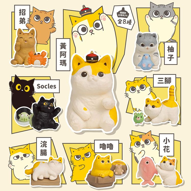 小島玩具~貓之島SP黃阿瑪的後宮生活公仔盲盒(1入) Jinart  鏟屎官 貓奴必買！ 不挑款／隨機出貨