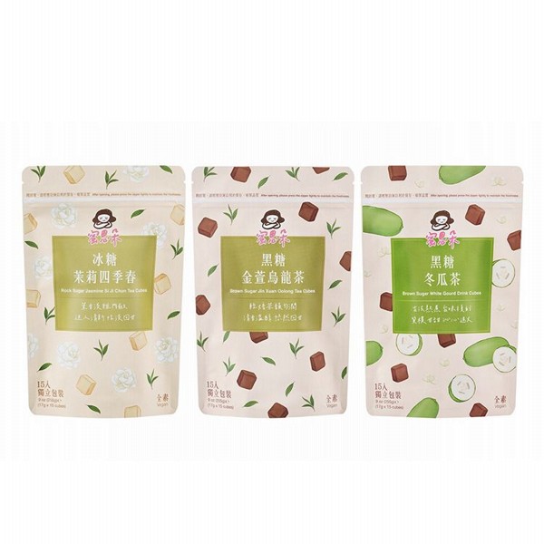 MEDOLLY 蜜思朵~黑糖金萱烏龍茶／黑糖冬瓜茶／冰糖茉莉四季春(17gx15入)袋裝 款式可選