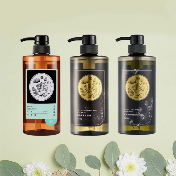 上山採藥~艾草／茶樹美背／露珠草舒緩緊膚 沐浴露 款式可選(600ml)