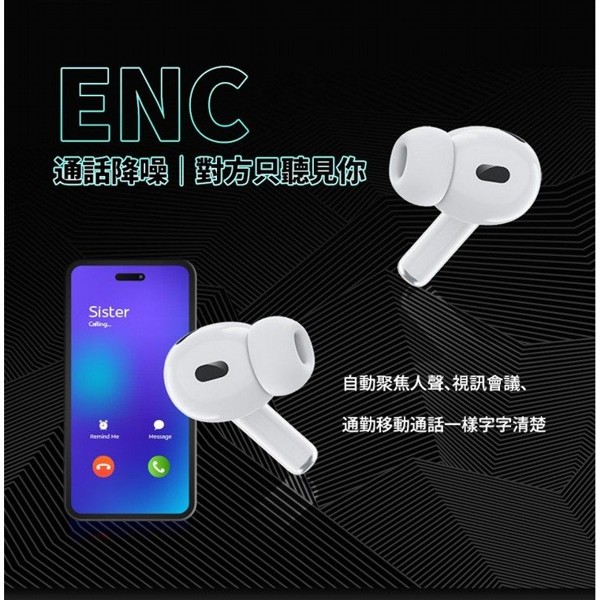 ERGOLINK~BW80W彩色觸控螢幕 ANC 降噪藍牙耳機(1入)｜1.5 吋全彩螢幕／ANC+ENC 雙降噪／同步歌詞顯示／尋找耳機