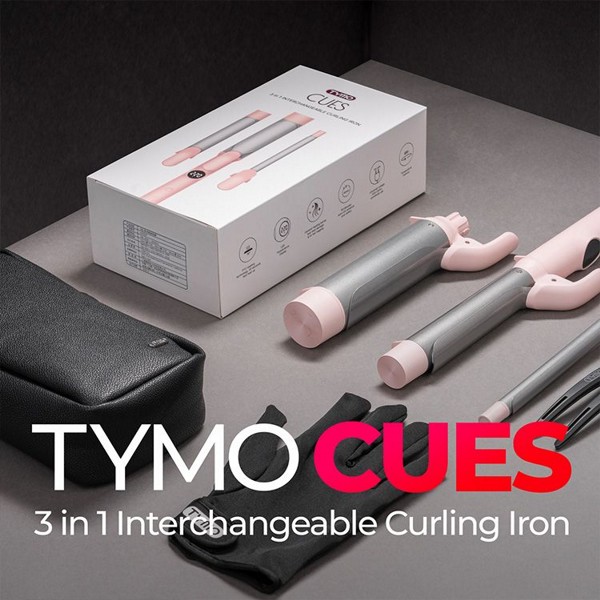 TYMO~CUES三頭捲髮棒(粉色)1入