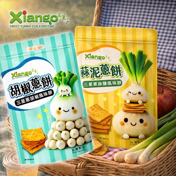 匠菓子~三星蔥(胡椒／蒜鹽)風味餅(180g) 款式可選