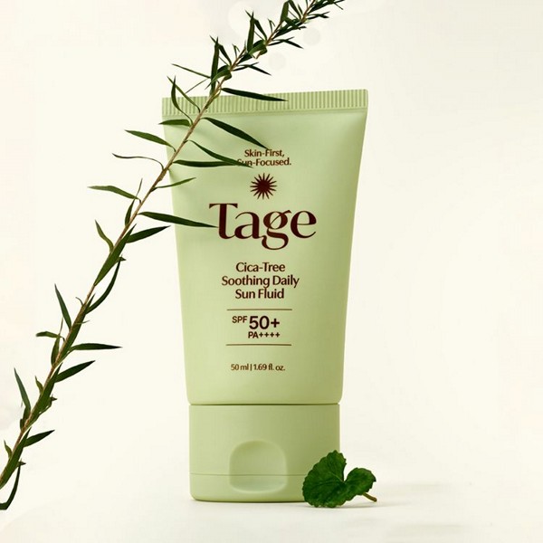 TAGE~積雪草舒緩日常防曬乳(綠)SPF50+50ml｜ 清爽防曬乳 / 積雪草舒緩修護 / 隔離防曬