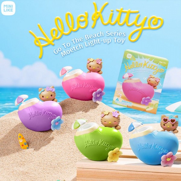 Hello Kitty~去海邊吧系列光動樂(1入) 不挑款／隨機出貨｜三麗鷗 盲盒 光動感應搖擺公仔 可愛桌上療癒擺飾