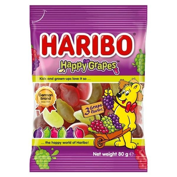 HARIBO 哈瑞寶~葡萄風味Q軟糖(80g)