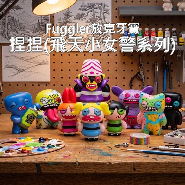 Fuggler放克牙寶~捏捏(飛天小女警系列)1入 不挑款／隨機出貨｜飛天小女警 盲盒 醜萌怪牙 捏捏樂 療癒紓壓 盒玩現貨