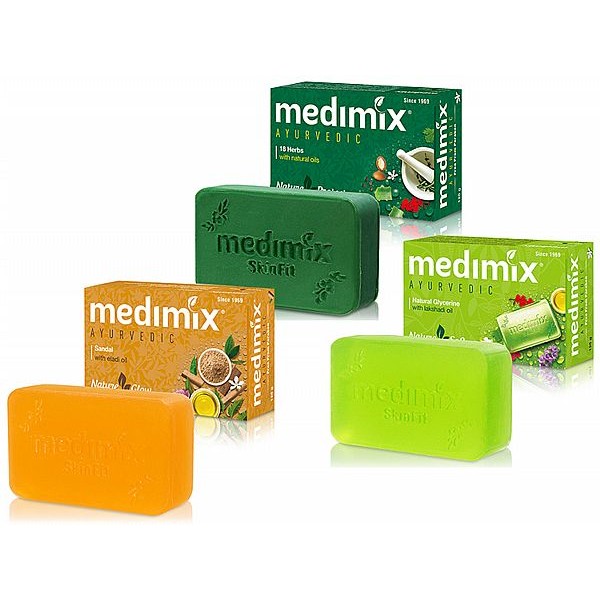 印度MEDIMIX~綠寶石皇室藥草浴美肌皂(125g) 檀香／寶貝／草本 款式可選