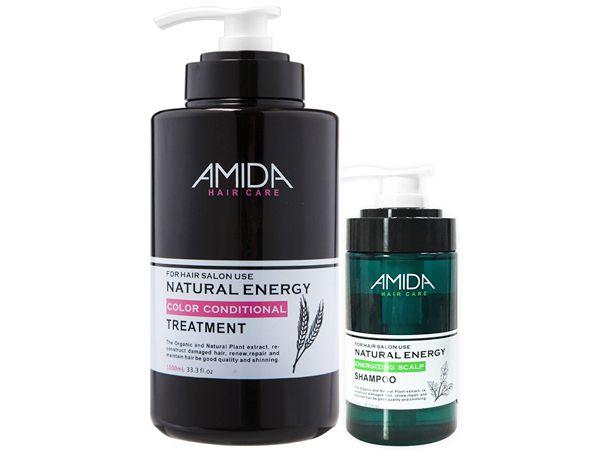 Amida 蜜拉~角質蛋白護髮素(1000ml)+平衡洗髮精(250ml)