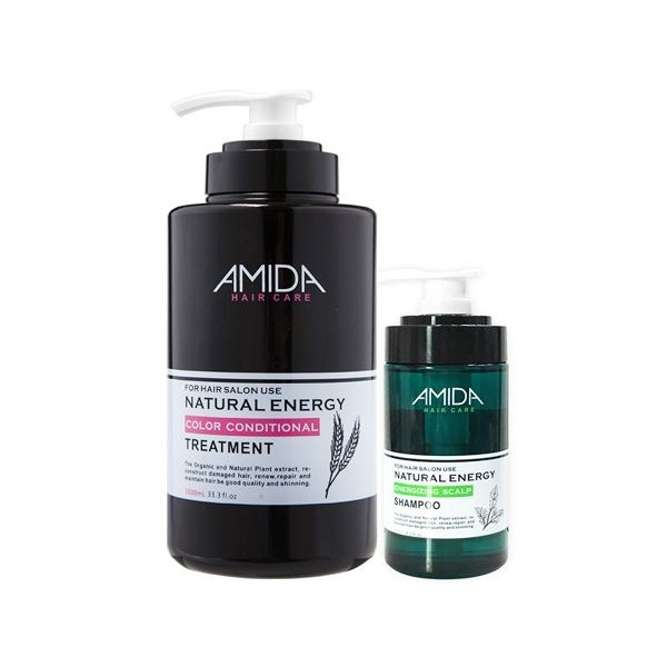 Amida 蜜拉~角質蛋白護髮素(1000ml)+平衡洗髮精(250ml)
