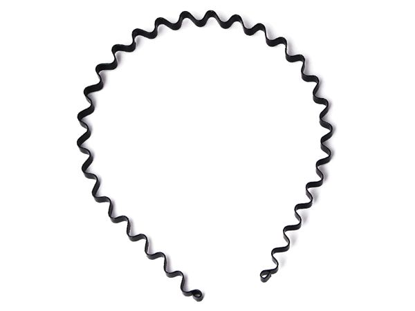 時尚波浪髮箍(細版/質感黑)